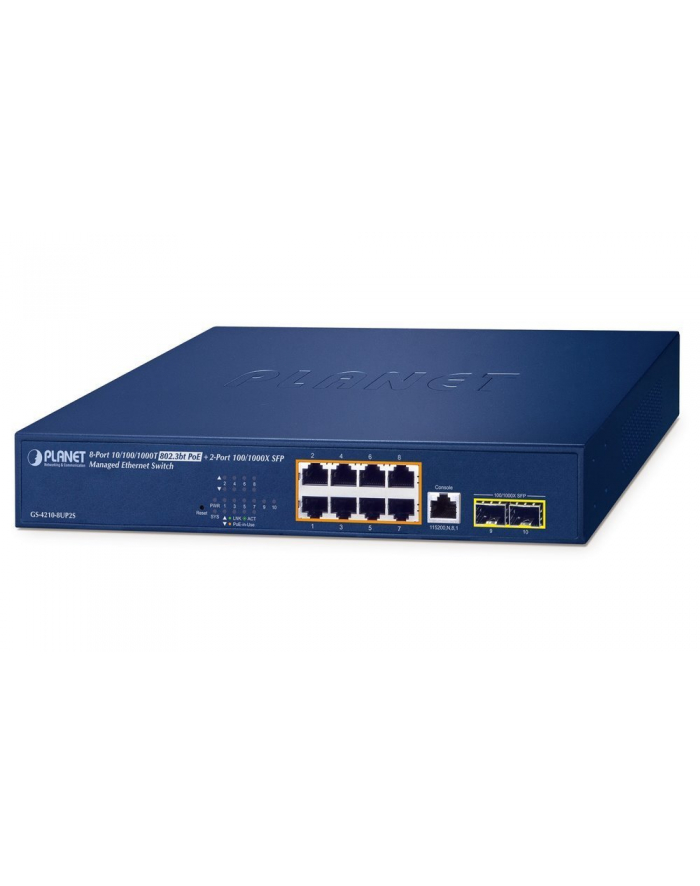 Planet GS-4210-8UP2S IPv6/IPv4,?8-Port (GS42108UP2S) główny