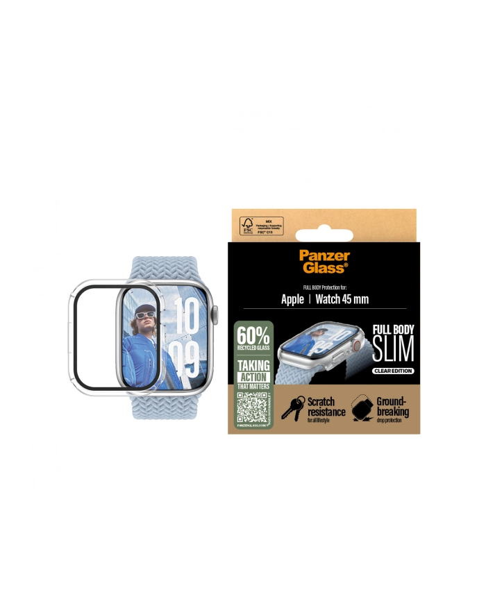 PanzerGlass Screen Pczerwonyector Transparent Apple Watch 10 46mm główny