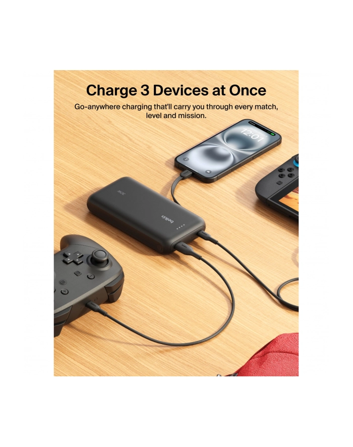 Belkin Gaming Powerbank 20000mAh 30w integr.USB-C Kab. ENA013hqBK główny