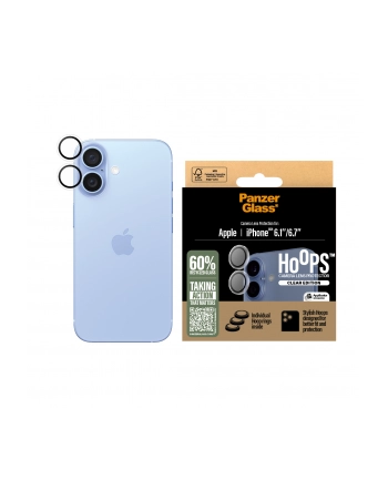 PanzerGlass Hoops Transparent Lens Pczerwonyector iP 16 / 16 Pl