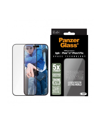 PanzerGlass Ceramic Screen Pczerwonyector iPhone 16 Plus 15 Plus nr 1