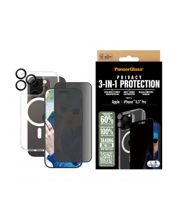 PanzerGlass 3-in-1 Privacy Pczerwonyection Bundle iPhone 16 Pro nr 2
