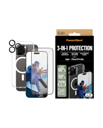 PanzerGlass 3-in-1 Pczerwonyection Bundle iPhone 16 Pro Max nr 2