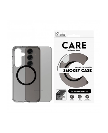 CARE by PanzerGlass Case Urban Combat Smokey Black Qi S25