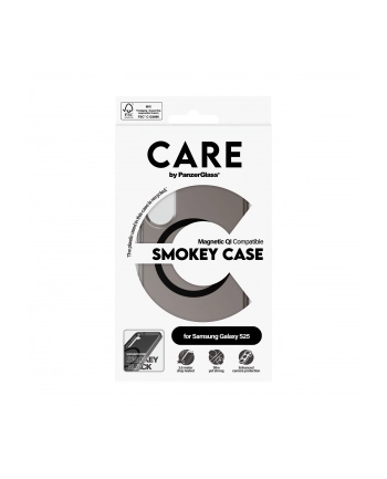 CARE by PanzerGlass Case Urban Combat Smokey Black Qi S25
