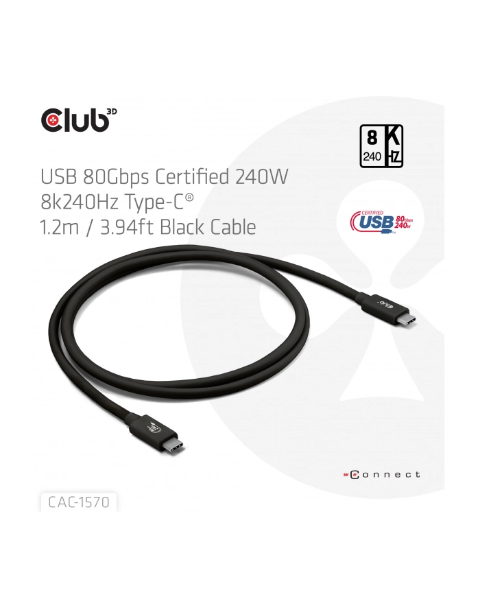 Club3D USB-C 1.2 m (CAC1570) główny