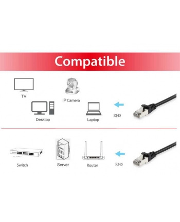 EQUIP  KABEL KROSOWY RJ45 CAT6A S/FTP (S-STP) PIMF 10,00 M CZARNY  ()