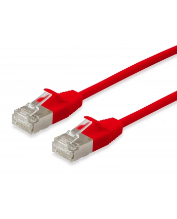 Equip Patchkabel Cat6A S/FTP 2xRJ45 15.00m czerwony (SSTP) Slim (606150)