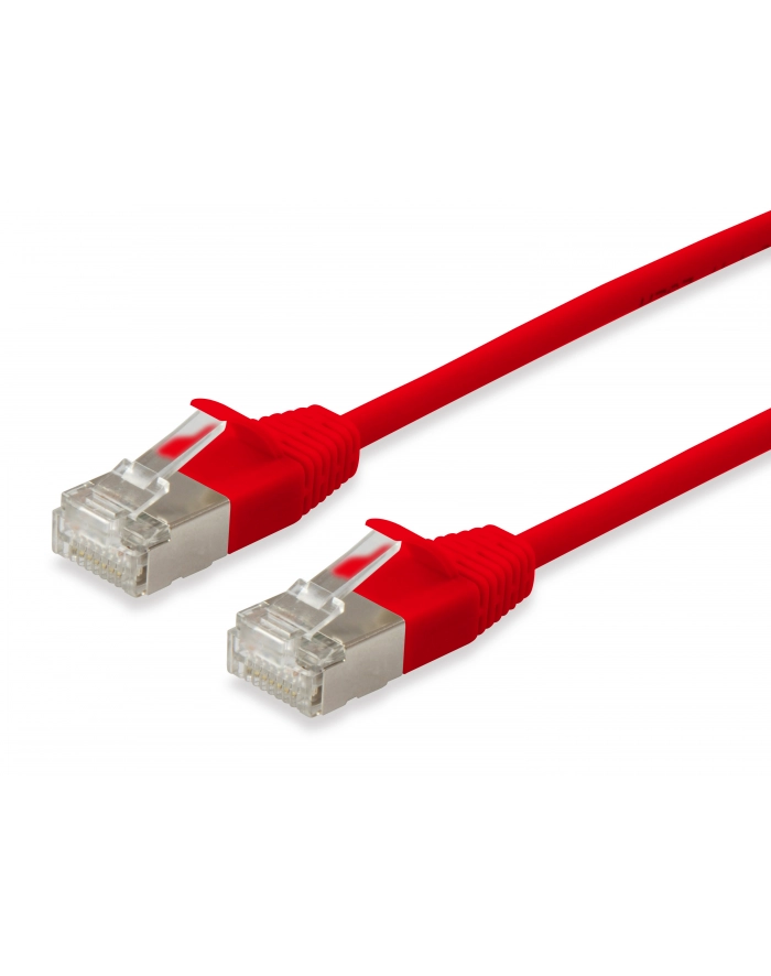 Equip Patchkabel Cat6A S/FTP 2xRJ45 15.00m czerwony (SSTP) Slim (606150) główny