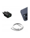 usams Ładowarka sieciowa 25W 1xUSB-C 1xUSB-A Fast Charging Czarna - nr 4