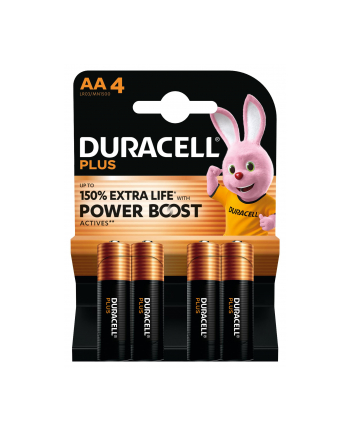1x4 Duracell Plus Power Boost Mignon MN1500 AA LR6 1,5V nr 1