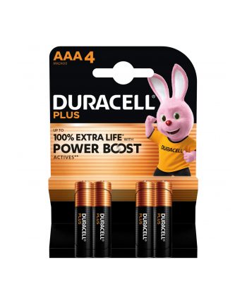 1x4 Duracell Plus Power Boost Micro MN2400 AAA LR03 1,5V nr 1