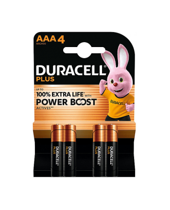 1x4 Duracell Plus Power Boost Micro MN2400 AAA LR03 1,5V
