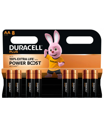 1x8 Duracell Plus Power Boost Mignon MN1500 AA LR6 1,5V