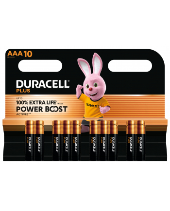 1x10 Duracell Plus Power Boost Micro MN2400 AAA LR03 1,5V