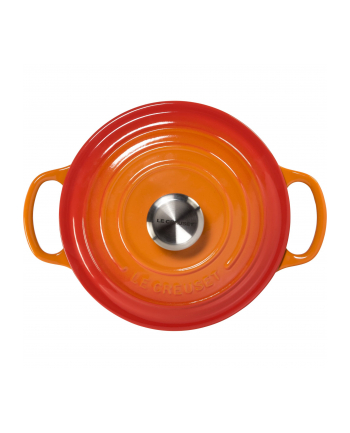 Le Creuset Signature Bräter rund 18 cm ofenczerwony