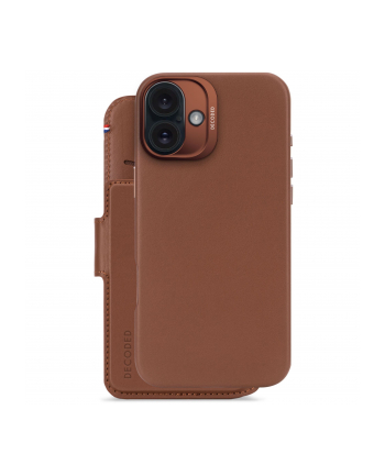 Decoded Leather Detachable Wallet iPhone 16 Plus Tan