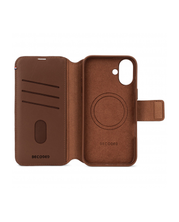 Decoded Leather Detachable Wallet iPhone 16 Plus Tan