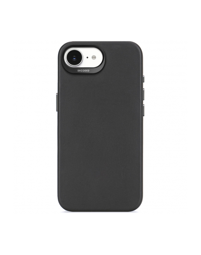 Decoded Leather Backcover iPhone 16e Black główny