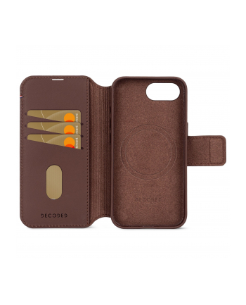 Decoded Leather Detachable Wallet iP 16e Chocolate Brown