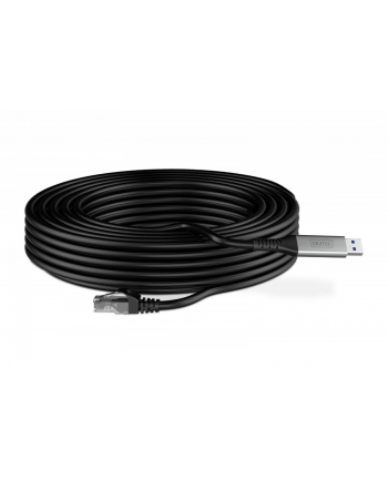digitus Kabel adapter USB-A - RJ45 Kat. 6A S/FTP, 1 Gbit/s, USB 3.2 Gen1, LSZH, 15m
