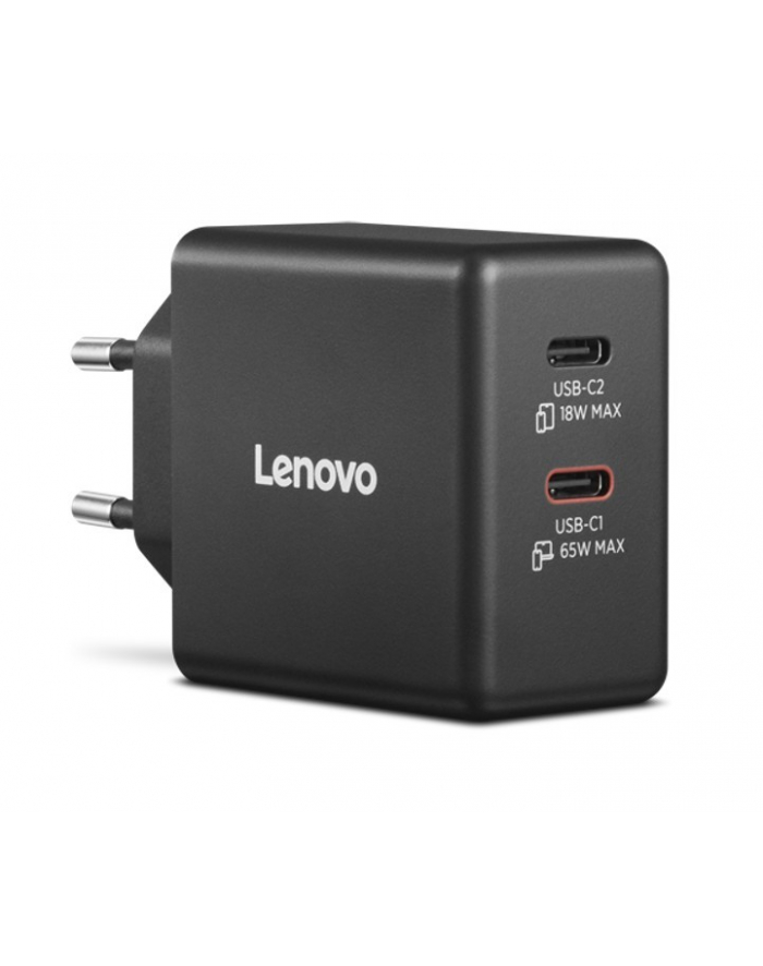 lenovo Ładowarka Dual USB-C 65W GaN 40AW065BEU główny
