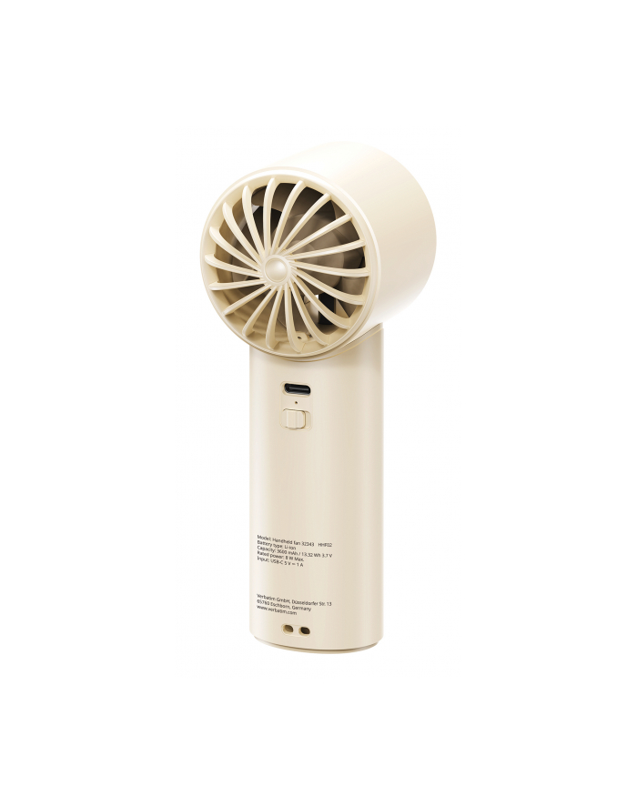 Verbatim Cool`n`Go Ice Touch Handheld Fan BIAŁY/silver  32343 główny