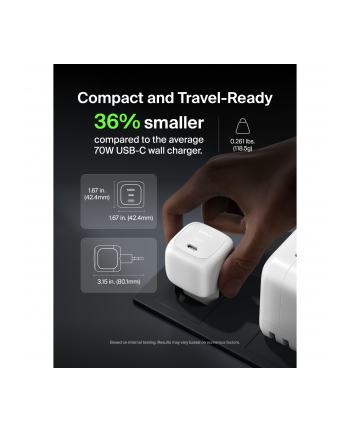 Belkin BOOST Charge 65W USB-C Ladegerät PD und PPS  WCA011kqWH