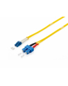 Equip LWL Patchkabel ST->ST 5.00m Singlemode Duplex OS2 yel Polybeutel (252235) - nr 1