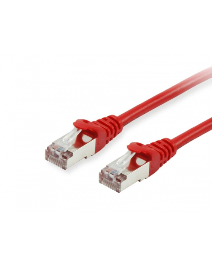 Equip - Patch Cable RJ-45 (M) to 15.0m SFTP, PiMF CAT 6a Shaped, Stranded Red (606509) główny