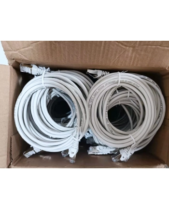 Equip Patch Cat6 100x/Box S/FTP 2xRJ45 0.25m biały LSZH (635513) nr 2