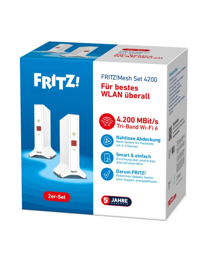 AVM FRITZ! Mesh zestaw 4200 2er Pack Wi-Fi Repeater główny