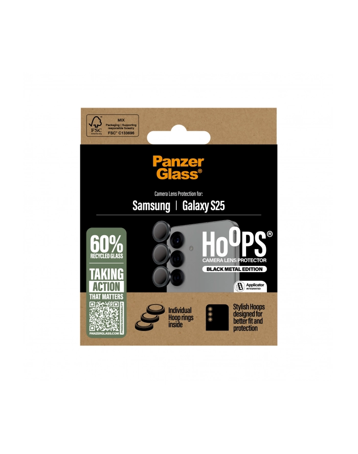 PanzerGlass Hoops Black  Lens Pczerwonyector Samsung  S25 główny