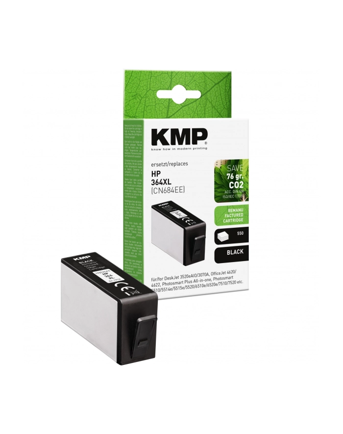 KMP Tintenpatrone czarny ersetzt HP CN 684 EE No. 364 XL główny