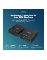 digitus Przedłużacz (extender) po skrętce kat.6A  USB 3.1 Gen1 do 100m, 3x USB-A, 1x USB-C do 5 Gbps, 1x RJ45 (Gigabit Ethernet) - zestaw (odbiornik/nadajnik) - nr 11