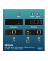 digitus Przedłużacz (extender) po skrętce kat.6A  USB 3.1 Gen1 do 100m, 3x USB-A, 1x USB-C do 5 Gbps, 1x RJ45 (Gigabit Ethernet) - zestaw (odbiornik/nadajnik) - nr 2