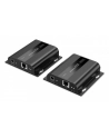digitus Przedłużacz (extender) po skrętce kat.6 HDMI 4K/60Hz przez IP 1G lub do 120m/200m, max. 253 odbiorniki, sterowanie IR - zestaw (odbiornik/nadajnik) - nr 12