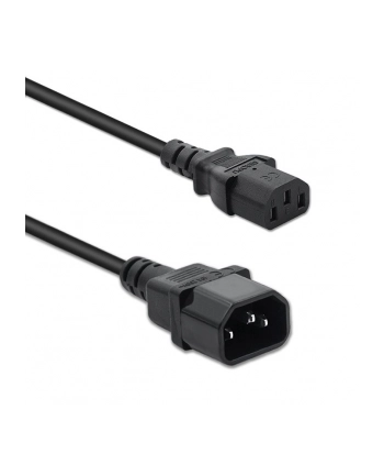 qoltec Kabel zasilający do UPS | IEC C13/C14 | 3x1.0mm2 | 1.5m nr 1