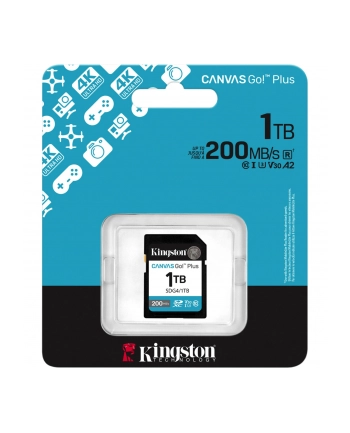 kingston Karta SD 1TB Canvas Go Plus 200/MB/s C10 U3 V30 nr 2