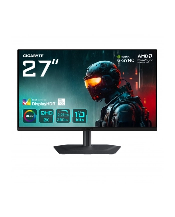 gigabyte Monitor 27 '' MO27Q2A EK QHD QD-OLED HDMI USB-C