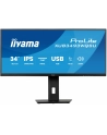 iiyama Monitor ProLite 34 cale XUB3493WQSU-B6 IPS,UWQHD,DP,2xHDMI,HAS,21:9,400cd,   120Hz,1000:1,1ms, USB HUBx4, 2x5W, - nr 1