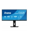 iiyama Monitor ProLite 34 cale XUB3493WQSU-B6 IPS,UWQHD,DP,2xHDMI,HAS,21:9,400cd,   120Hz,1000:1,1ms, USB HUBx4, 2x5W, - nr 45