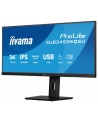 iiyama Monitor ProLite 34 cale XUB3493WQSU-B6 IPS,UWQHD,DP,2xHDMI,HAS,21:9,400cd,   120Hz,1000:1,1ms, USB HUBx4, 2x5W, - nr 8