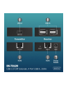 digitus Przedłużacz (extender) po skrętce kat.6 USB 2.0 do 150m, 4x USB-A do 480 Mbps, 1x RJ45 (Gigabit Ethernet) - zestaw (odbiornik/nadajnik) - nr 2