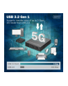 digitus Przedłużacz (extender) po skrętce kat.6A  USB 3.1 Gen1 do 100m, 3x USB-A, 1x USB-C do 5 Gbps, 1x RJ45 (Gigabit Ethernet) - zestaw (odbiornik/nadajnik) - nr 9