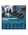 digitus Przedłużacz (extender) po skrętce kat.6 HDMI 4K/60Hz przez IP 1G lub do 120m/200m, max. 253 odbiorniki, sterowanie IR - zestaw (odbiornik/nadajnik) - nr 5