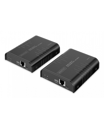 digitus Przedłużacz (extender) po skrętce kat.6 HDMI 4K/60Hz z KVM USB 2.0 przez IP 1G lub do 120m/200m, max. 253 odbiorniki, ekran dotykowy - zestaw