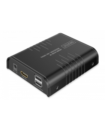 digitus Przedłużacz (extender) po skrętce kat.6 HDMI 4K/60Hz z KVM USB 2.0 przez IP 1G lub do 120m/200m - dodatkowy odbiornik do DS-55355