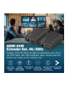 digitus Przedłużacz (extender) po skrętce kat.6 HDMI 4K/30Hz z KVM USB 1.1 do 40m/70m, max. 253 odbiorniki, sterowanie IR - zestaw (odbiornik/nadajnik) - nr 5