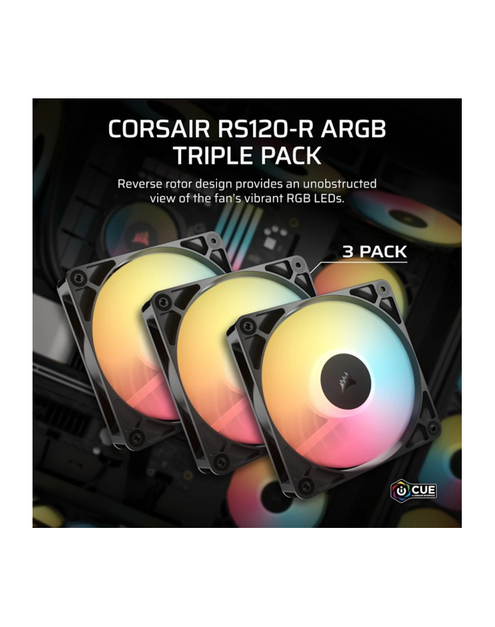 corsair Wentylator RS120-R ARGB 120mm 3-pak główny